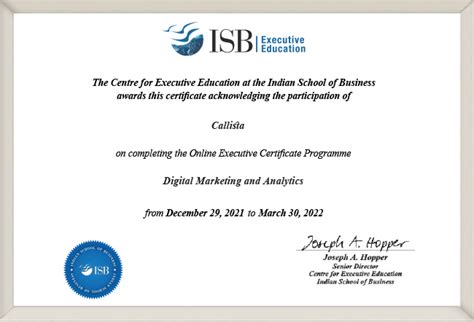 isb digital marketing certificate.